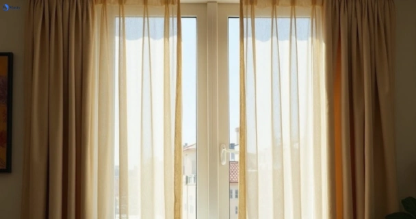 Dusty and dull curtains in green-valley-nsw before steam cleaning